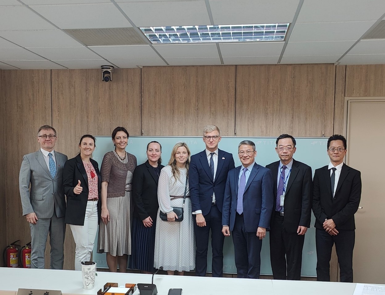 Estonian parliamentary Taiwan Friendship Group delegation visits TITA